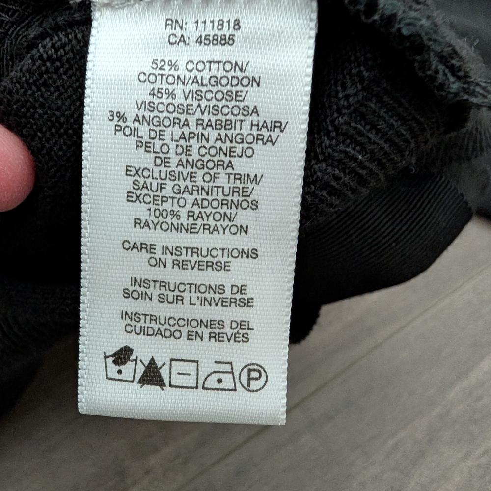 MICHAEL MICHAEL KORS Cardigan Black Tiered with Purple and Gold Buttons Size XL - Picture 8 of 14